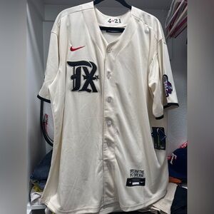 Small-XX Large Texas Rangers Jersey